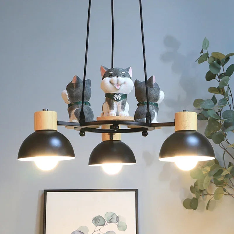 lustre en forme de chiot pour décoration de chambre enfant - vue 4 sur 10