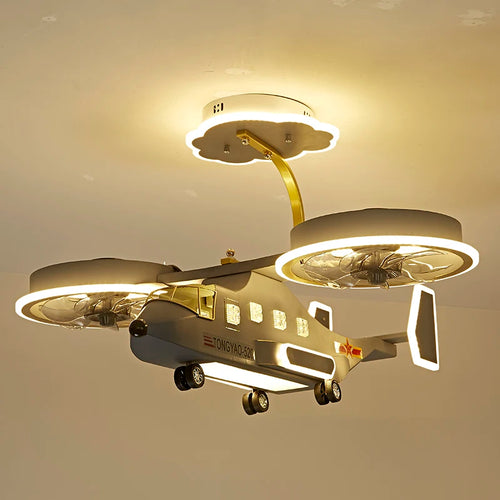 plafonnier led moderne pour chambre d enfant garçon - vue 2 sur 7