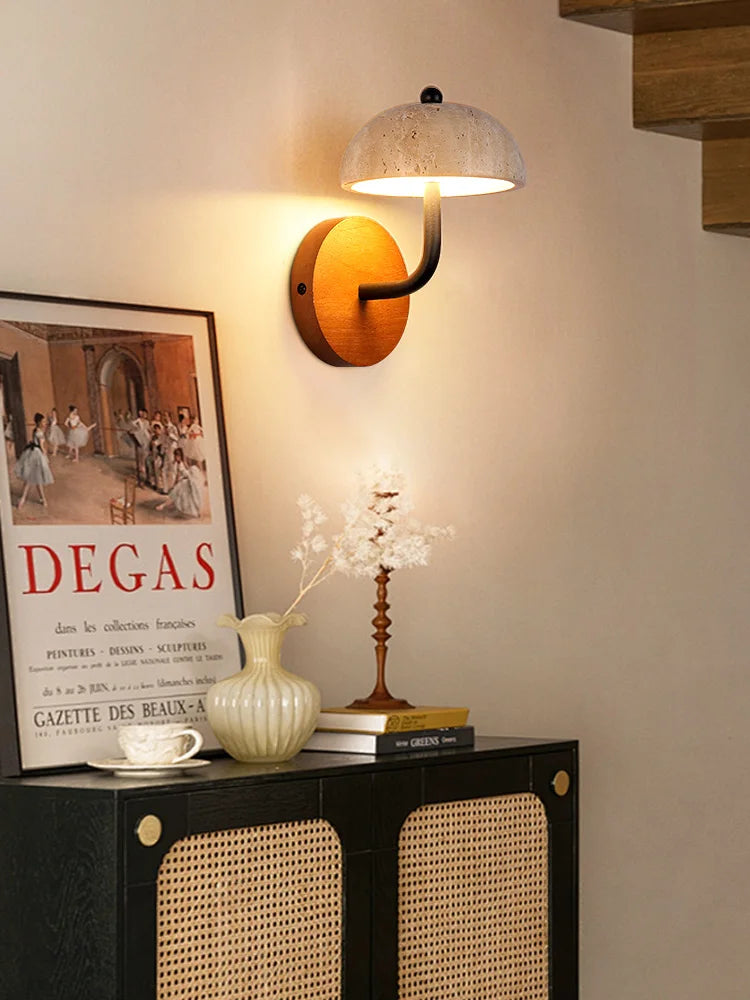 lampe de chevet simple en pierre naturelle pour ambiance chaleureuse