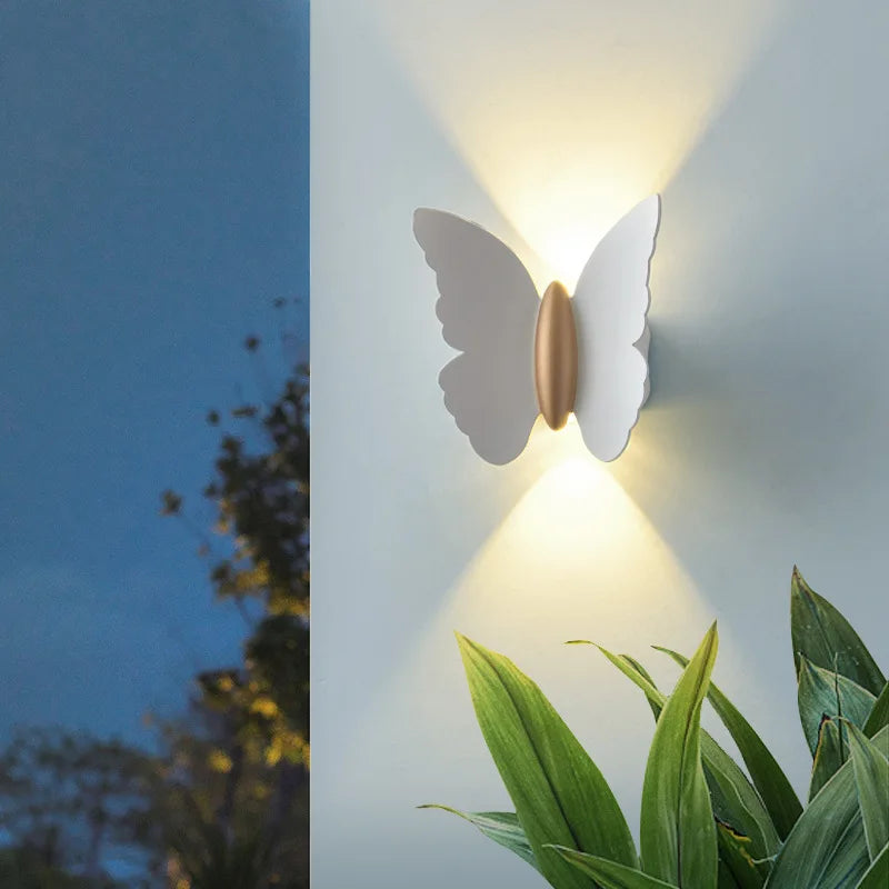Applique murale extérieure étanche décoration led papillon - vue 5 sur 10