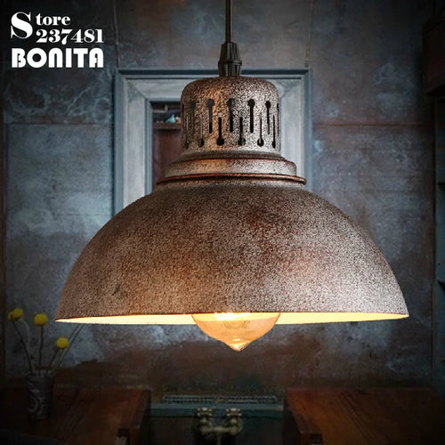 suspension rétro vintage en fer design industriel éclairage suspendu