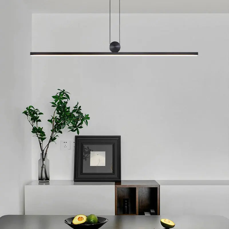 Minimalist LED pendant chandelier for modern home decor - vue 3 sur 14