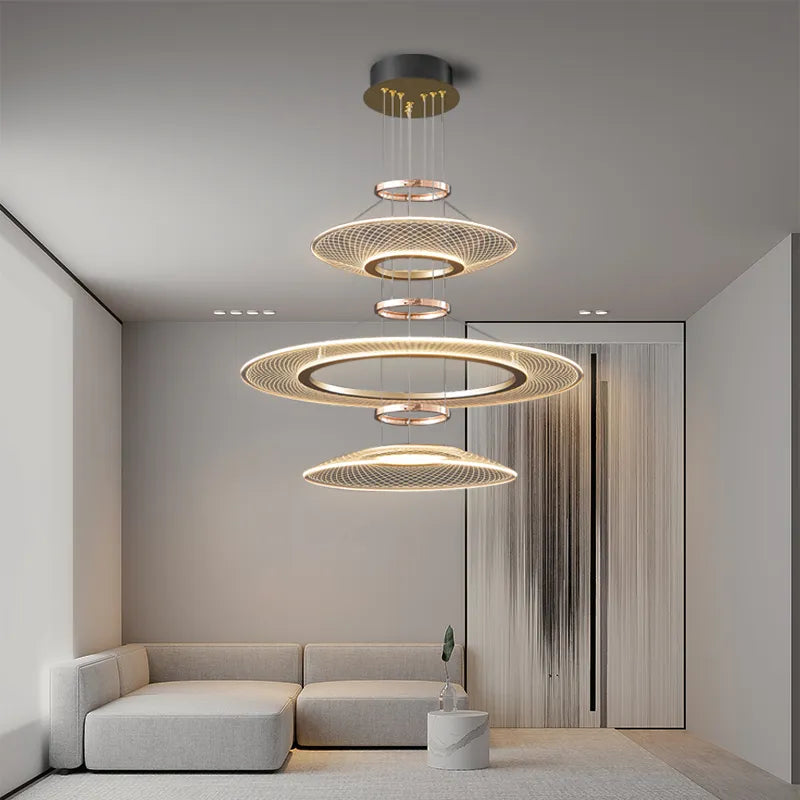 suspension double lampes led pour hôtel restaurant - vue 5 sur 11