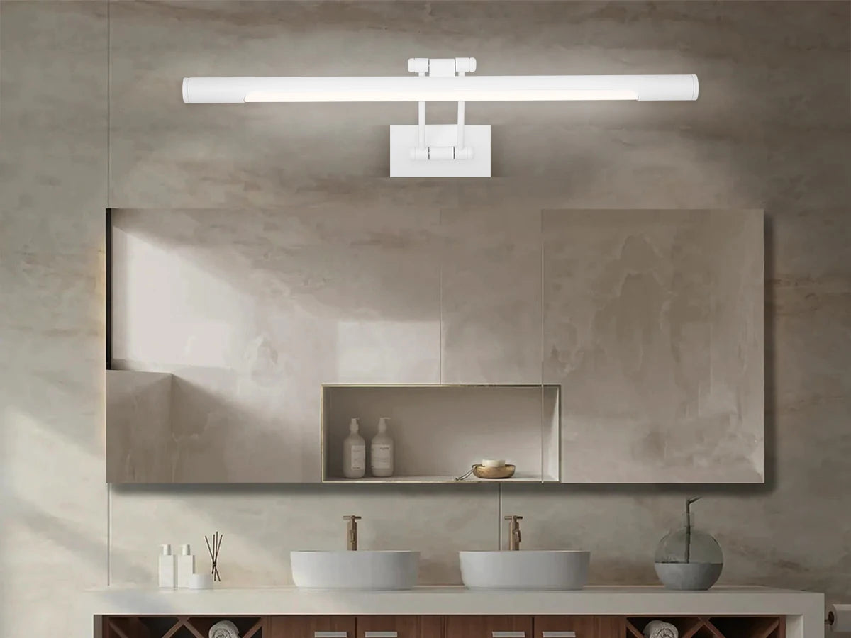 applique murale à led pour miroir étanche angle réglable moderne - vue 3 sur 10