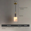 lustre en marbre chinois design minimaliste moderne pour intérieur élégant