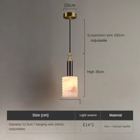 lustre en marbre chinois design minimaliste moderne pour intérieur élégant