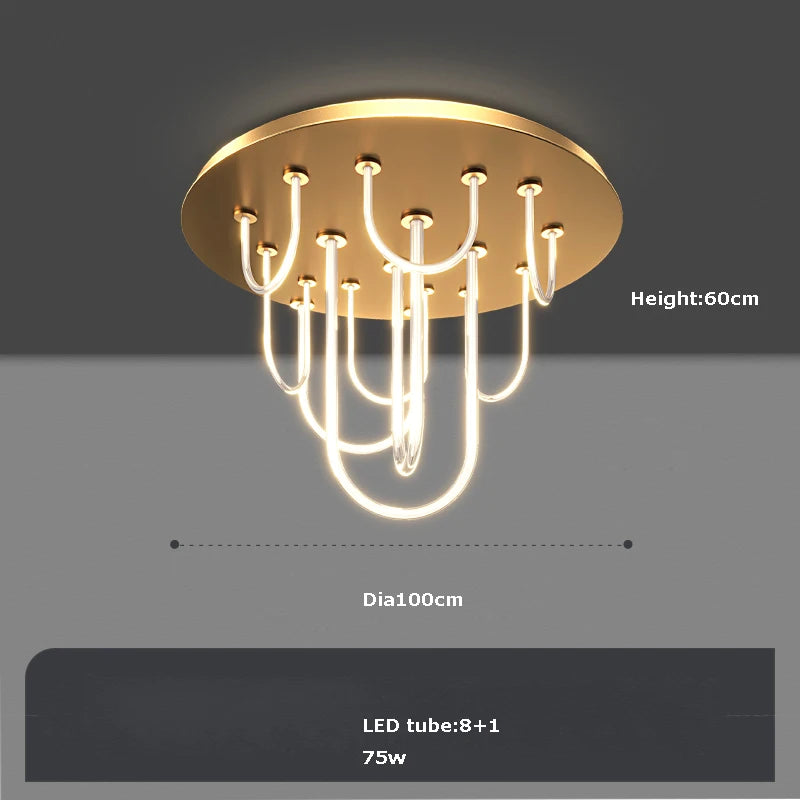 lustre à led moderne intensité variable tendance 2022 suspension - vue 7 sur 11