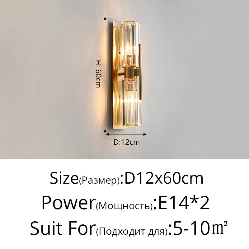 Nordic minimalist luxury glass wall light - vue 11 sur 11