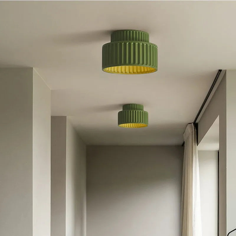 plafonnier led style nordique wabi sabi luminaire décoratif - vue 4 sur 8