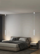lampe suspension led moderne simple longue ligne tube remplaçable