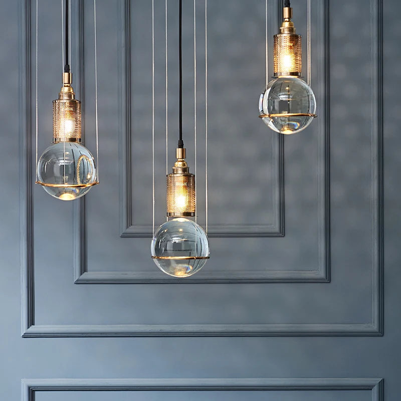 lustre moderne en verre pour décoration intérieure élégante - vue 4 sur 7