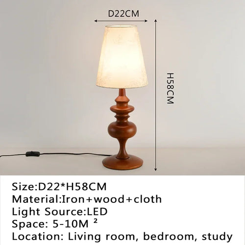 Modern desk lamp, retro creative living room, study room, villa, hotel bedroom, interior decoration, glossy LED bedside lamp - vue 20 sur 21