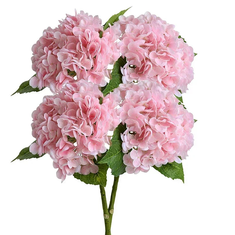 Set of 4 realistic artificial hydrangea flowers for decoration and weddings - vue 14 sur 18