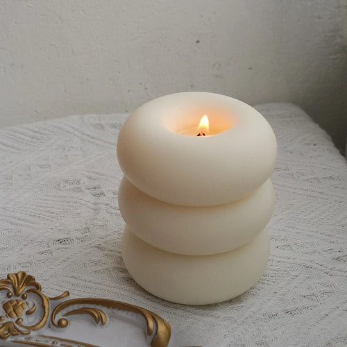 WHISKER | Donut Candles Vanilla Candle, Scented Candles, Aromatherapy Candle, Soy Wax Candle, Candle for Home, Bulk Wholesale - vue 6 sur 9