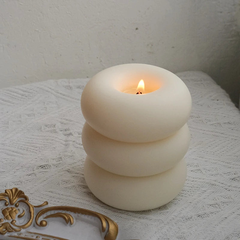 WHISKER | Donut Candles Vanilla Candle, Scented Candles, Aromatherapy Candle, Soy Wax Candle, Candle for Home, Bulk Wholesale - vue 5 sur 9