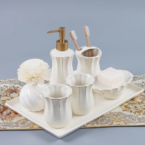 kit de salle de bain en céramique Jingdezhen de qualité supérieure