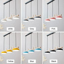 Modern nordic LED pendant light with minimalist macaron bird decoration