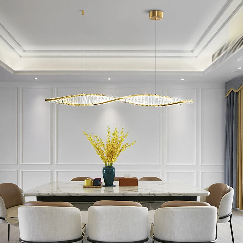 suspension en cristal moderne pour intérieur art déco minimaliste - vue 4 sur 12