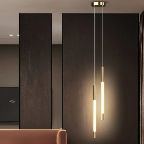 Modern minimalist Nordic chandelier for restaurant and bar - vue 6 sur 11