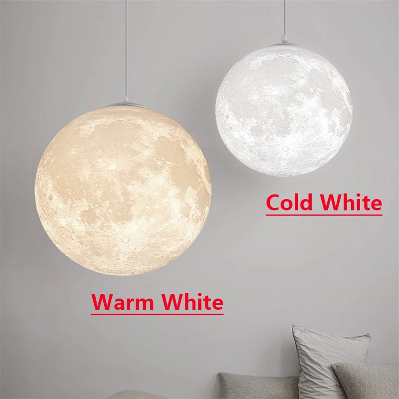 lustre suspension led pleine lune sandyha pour barre table