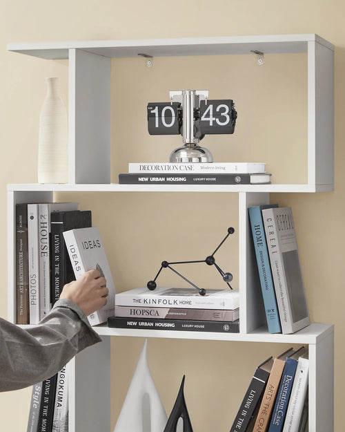 VASAGLE Bookcase, 6 Tier Shelf, Storage Unit, Divider, for Living Room, Bedroom, Office - vue 6 sur 8