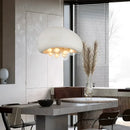 Minimalist wabi sabi style pendant chandelier with LED lighting