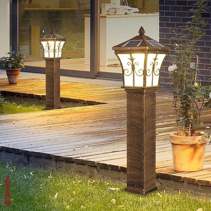 lampe solaire led décorative pour jardin et chemin - vue 8 sur 7