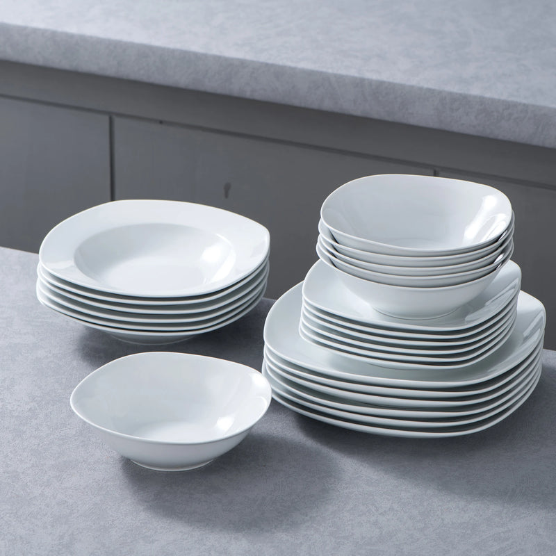 Service de table porcelaine 24 48 pieces moderne