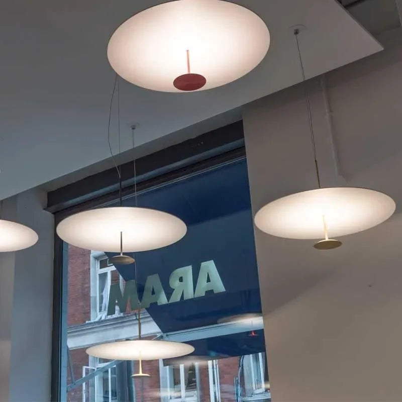 suspension luminaire minimaliste anneau lumières design - vue 6 sur 8
