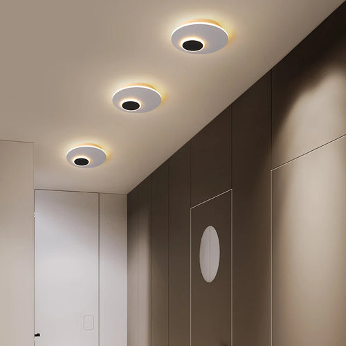 Modern minimalist integrated LED Nordic ceiling light - vue 3 sur 8