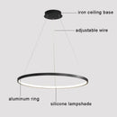 Modern LED ring for minimalist suspended decor