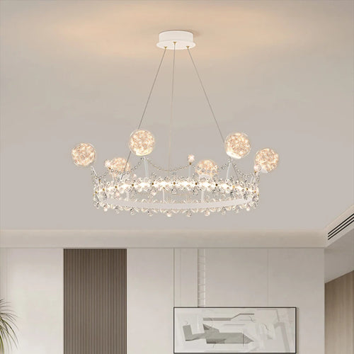 Lustres en couronne de cristal pour chambre de garçons et filles