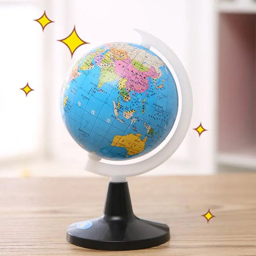 Small Globe of the world with stand Geography Map Educational Toy for Kids Globe with Labels of Continents, Countries, Capitals - vue 7 sur 7
