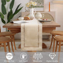 Chemin de table lin ajoure style moderne