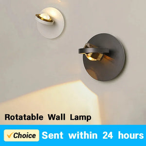 Modern rotatable LED wall light for indoor decoration