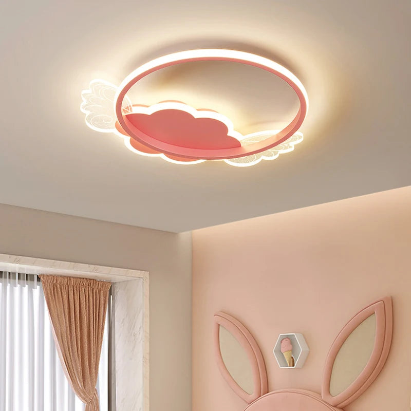 plafonnier nuage mignon pour chambre de princesse fille - vue 6 sur 11