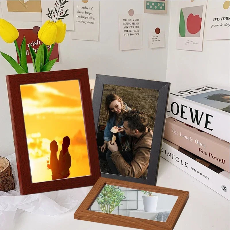 Free customized photo printing and frame, high-end solid wood frame production, customized gift for friends, family photo group - vue 3 sur 12