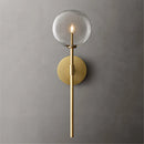 applique murale nordique en boule de verre transparent style rétro américain