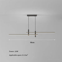 suspension led moderne minimaliste en métal