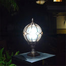 Waterproof Outdoor Pillar Lamp,Vintage Wall Post Light,Retro Garden Landscape Lamp,Villa led Outdoor Garden Lamp Glass Lampshade