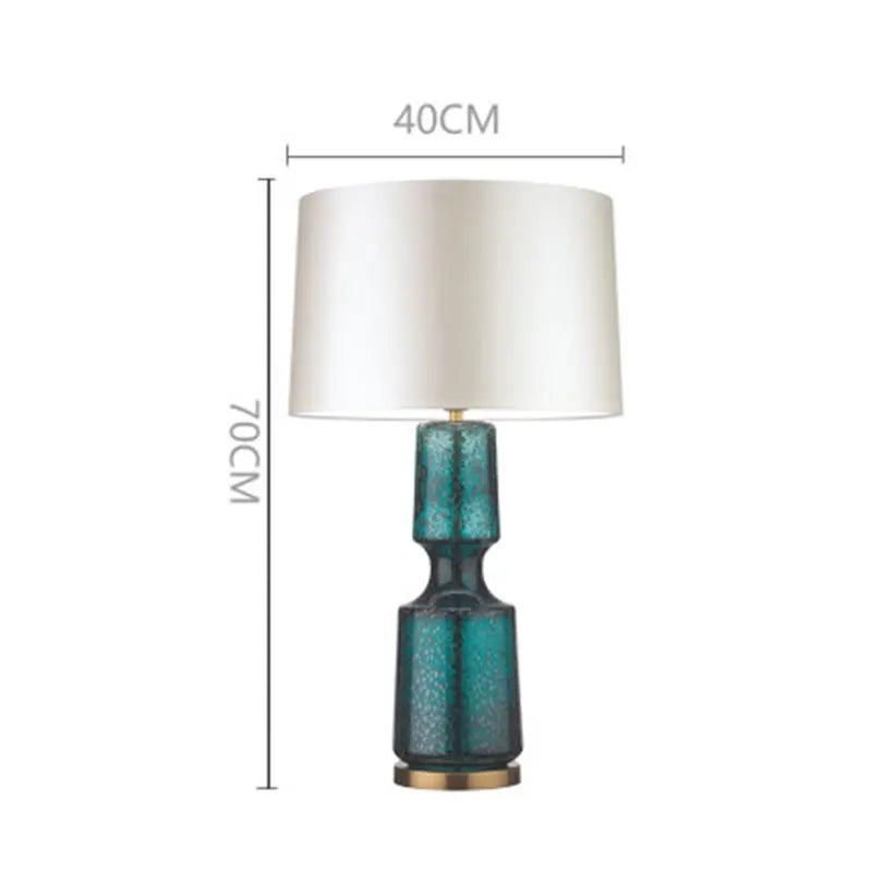 Retro glass bedside lamp with minimalist design for interior decor - vue 11 sur 12