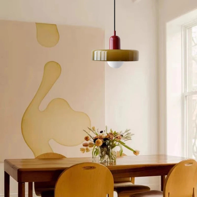 suspension moderne en verre pour luminaires - vue 5 sur 9