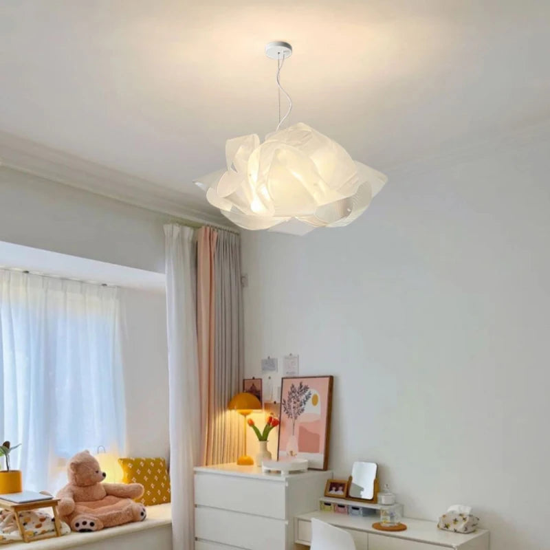 lustre en forme de fleur pour chambre d'enfant romantique - vue 6 sur 8