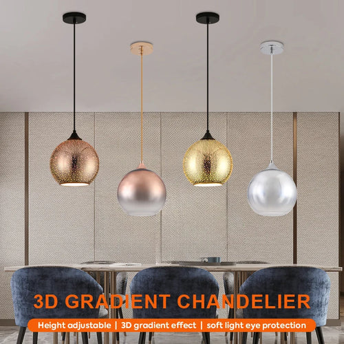 lustre 3d en verre effet feu d'artifice led pour restaurant