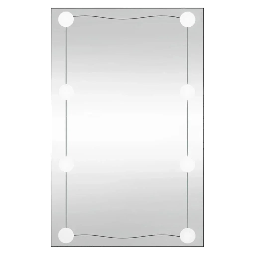 40x60 cm rectangular glass wall mirror with LED lights, home decoration wall Decker living room decoration - vue 5 sur 7