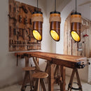 Style américain loft suspension lumière restaurant couloirs chinois Antique bambou corde art lampe suspendue pub magasin café lampes MJ710