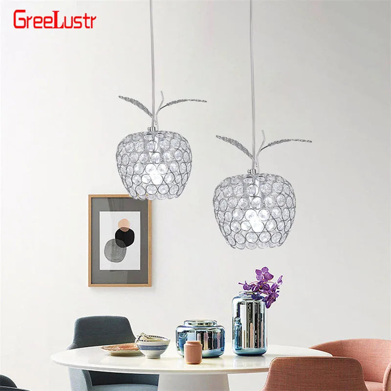 lustre moderne en cristal luminaire suspendu pour décoration intérieure - vue 4 sur 7