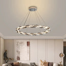 lustre led moderne en cristal de luxe décoratif