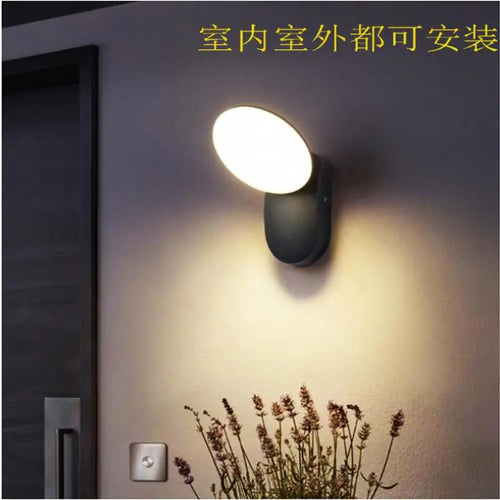 applique murale extérieure étanche avec éclairage led moderne - vue 5 sur 7