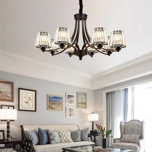 Lustre led design moderne luminaire décoratif d'intérieur